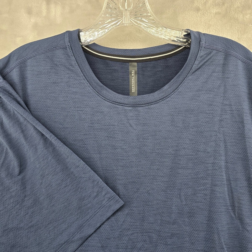 Ten Thousand Versatile Shirt Mens XXL Navy Blue Short Sleeve NEW